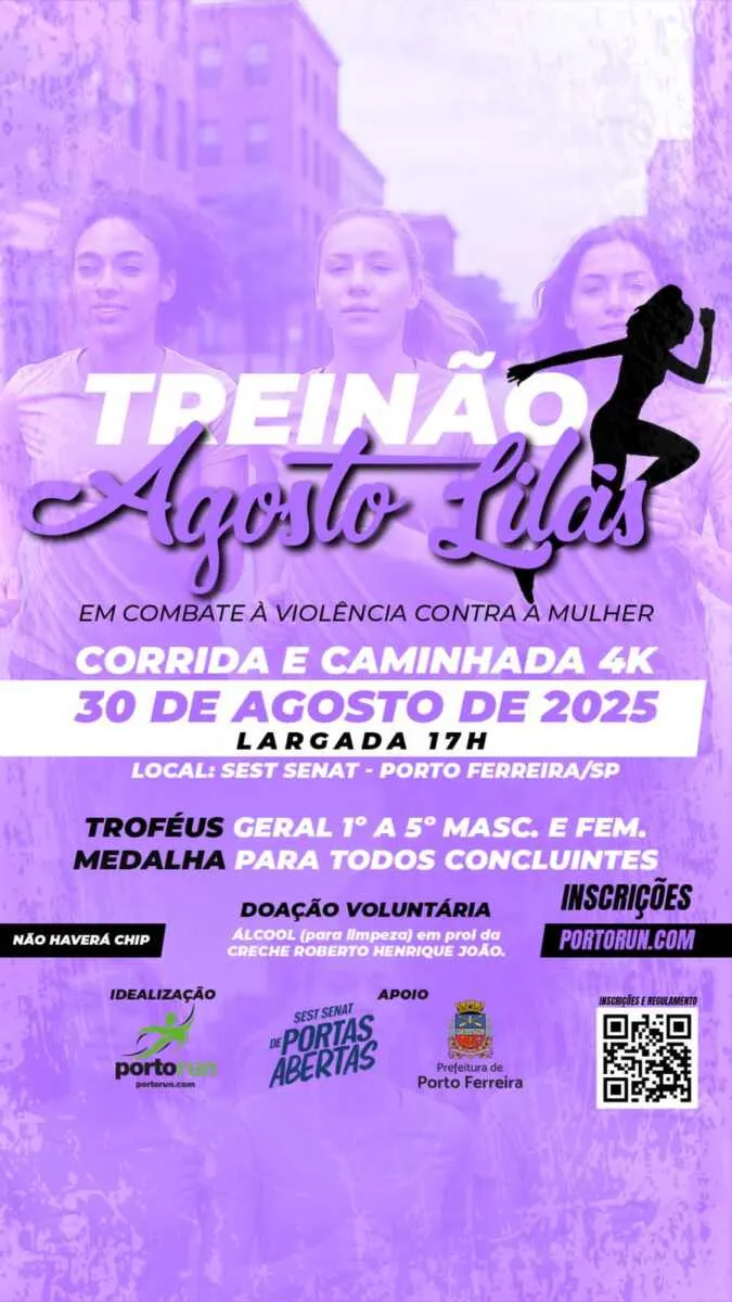 Treinão Agosto Lilás